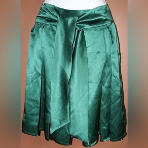 FRANCESCA FERRANTE ITALY green 100% silk skirt